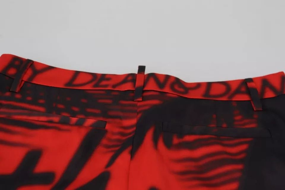 Printed High Waist Straight Women's Pants (Pre-Owned) - Dsquared² - Modalova