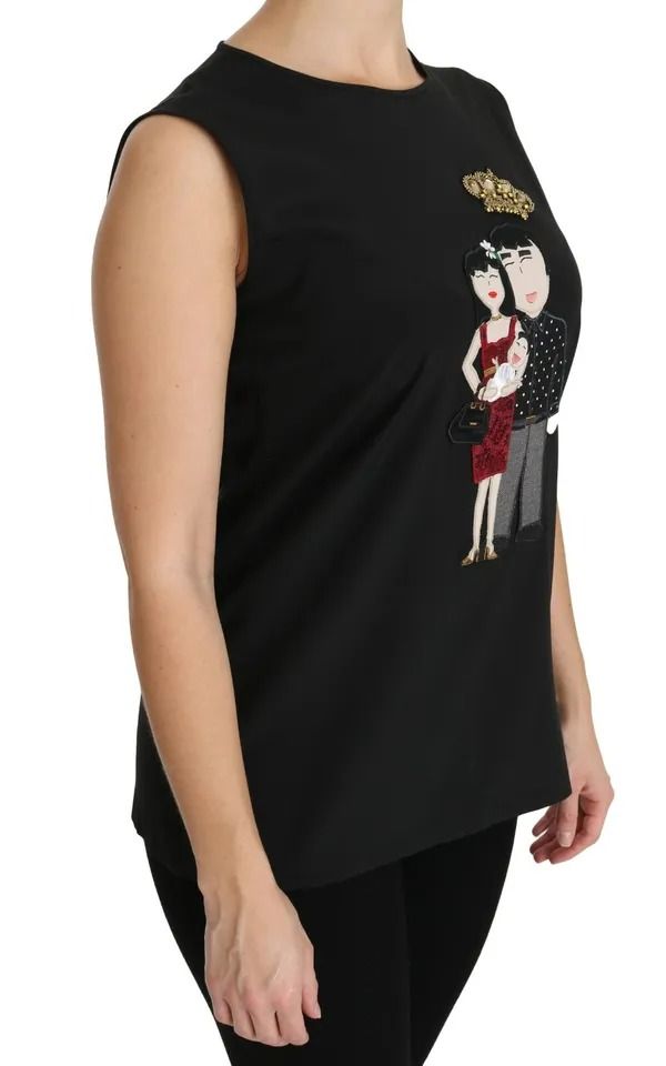 Silk DG Family Crystal Sleeveless Women's Top (Pre-Owned) - Dolce & Gabbana - Modalova