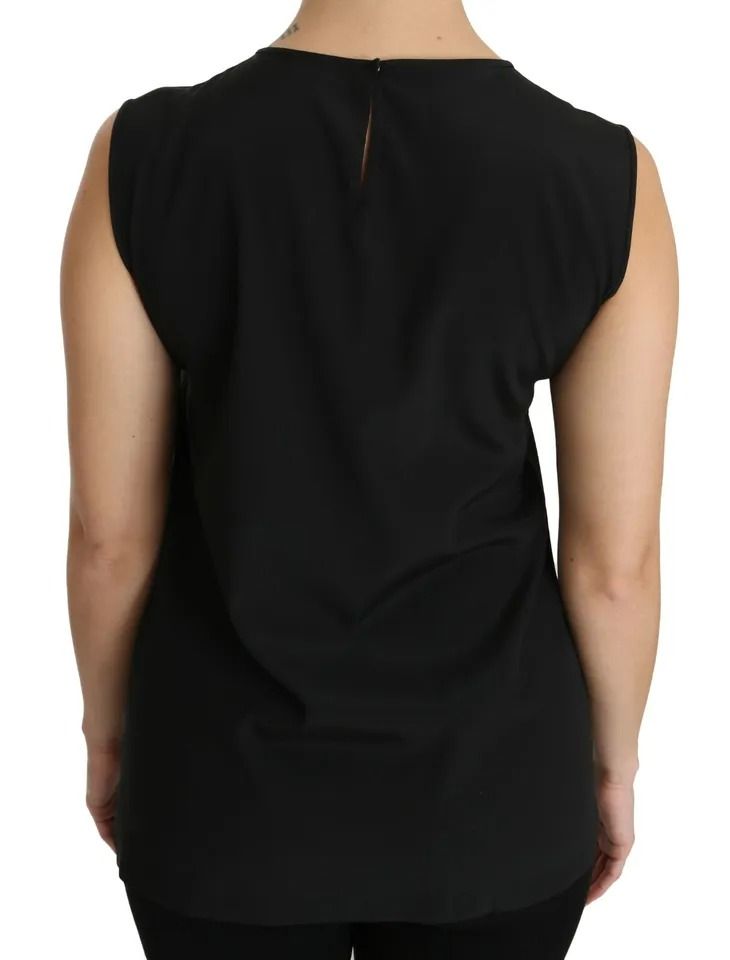 Silk DG Family Crystal Sleeveless Women's Top (Pre-Owned) - Dolce & Gabbana - Modalova