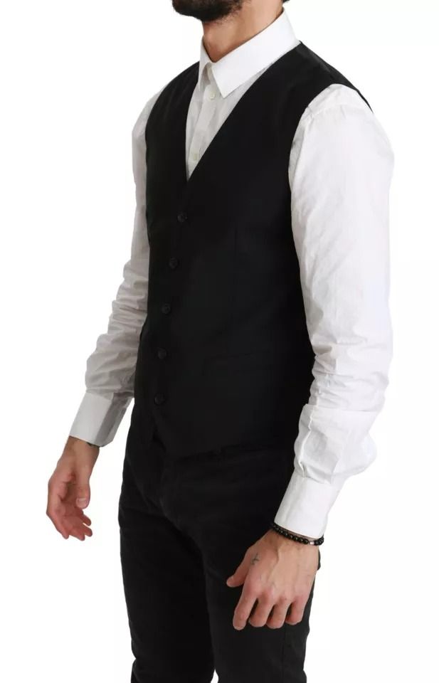 Wool Stretch Waistcoat Formal Dress Men's Vest (Pre-Owned) - Dolce & Gabbana - Modalova