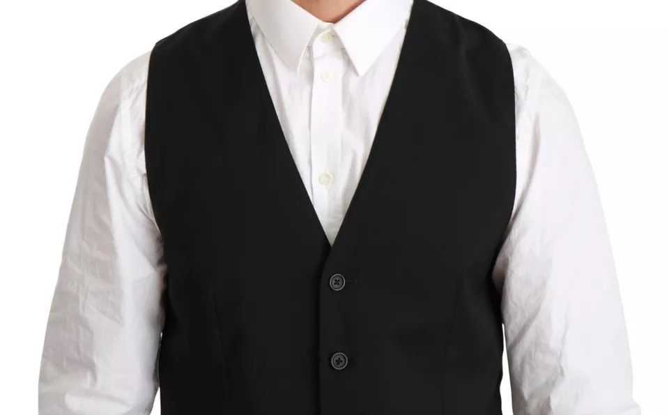 Wool Stretch Waistcoat Formal Dress Men's Vest (Pre-Owned) - Dolce & Gabbana - Modalova