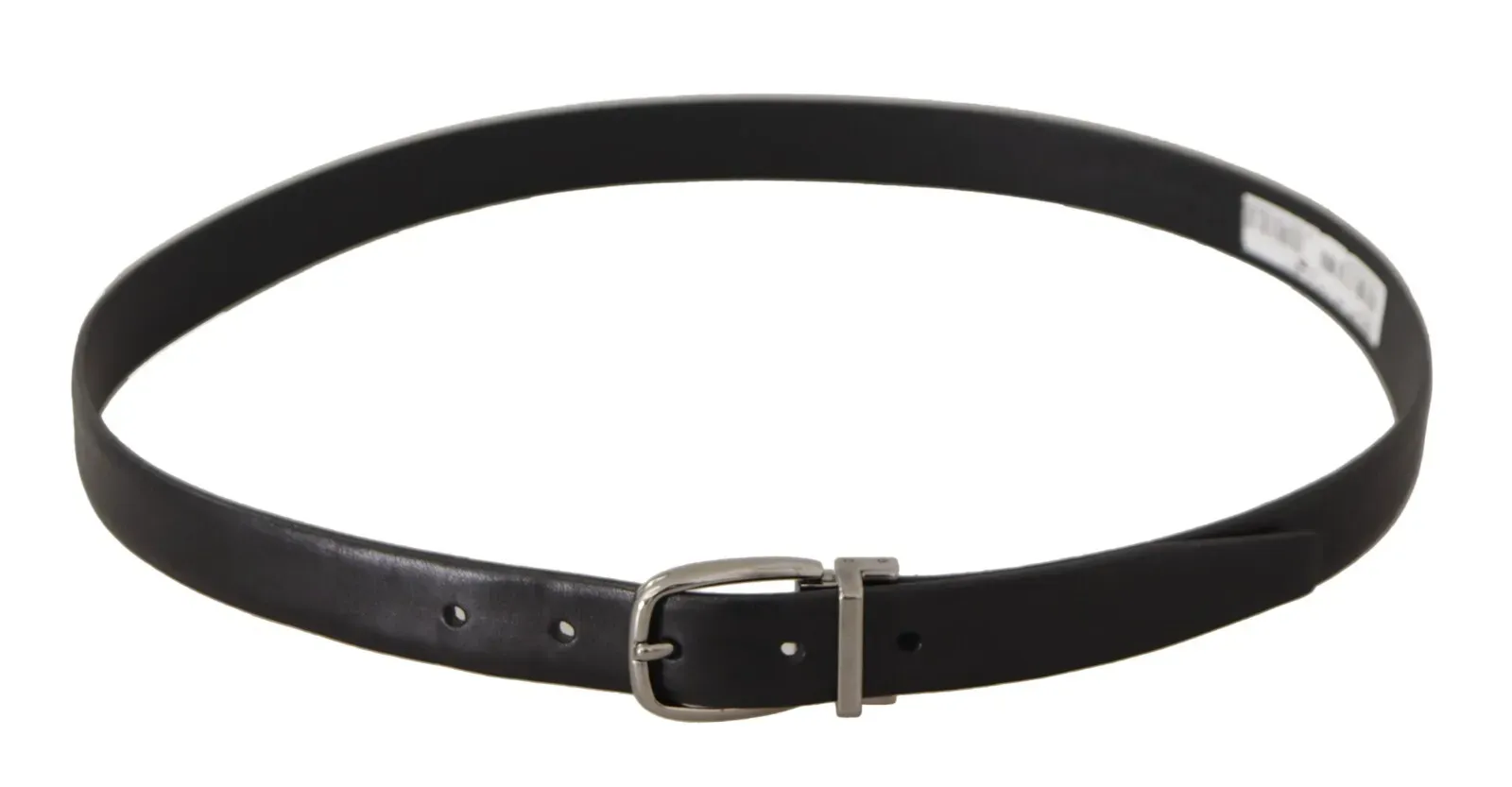Classic Leather Silver Tone Metal Buckle Men's Belt (Pre-Owned) - Dolce & Gabbana - Modalova