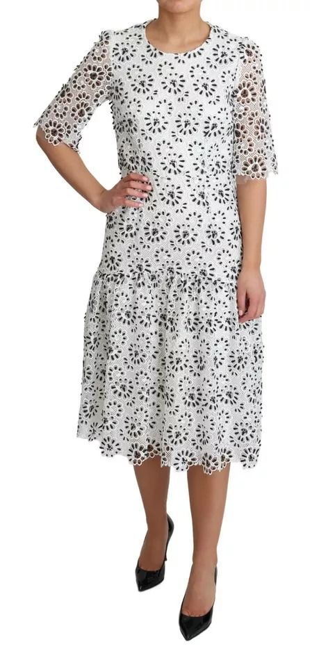 Cutout Design Polyester A-line Midi Women's Dress (Pre-Owned) - Dolce & Gabbana - Modalova