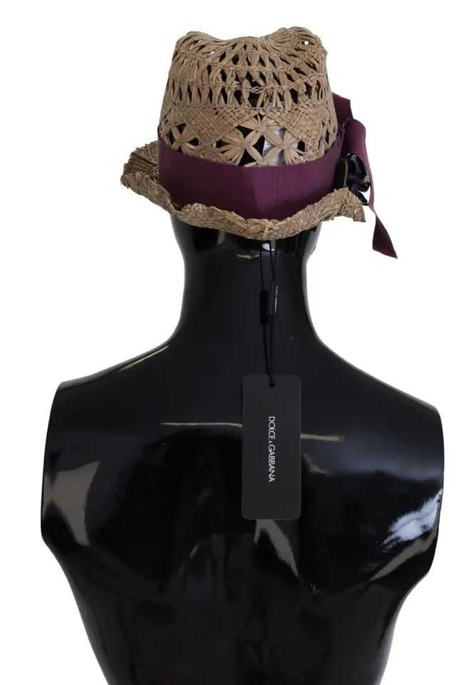 Ribbon Floral Embellished Straw Women's Hat (Pre-Owned) - Dolce & Gabbana - Modalova