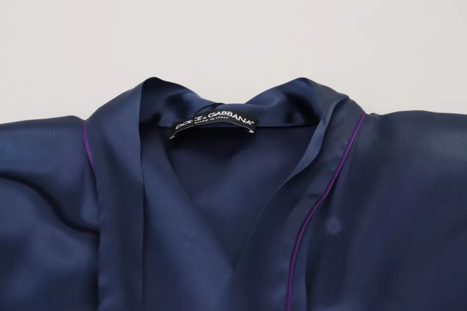 Satin Silk Waist Belt Robe Men's Jacket (Pre-Owned) - Dolce & Gabbana - Modalova