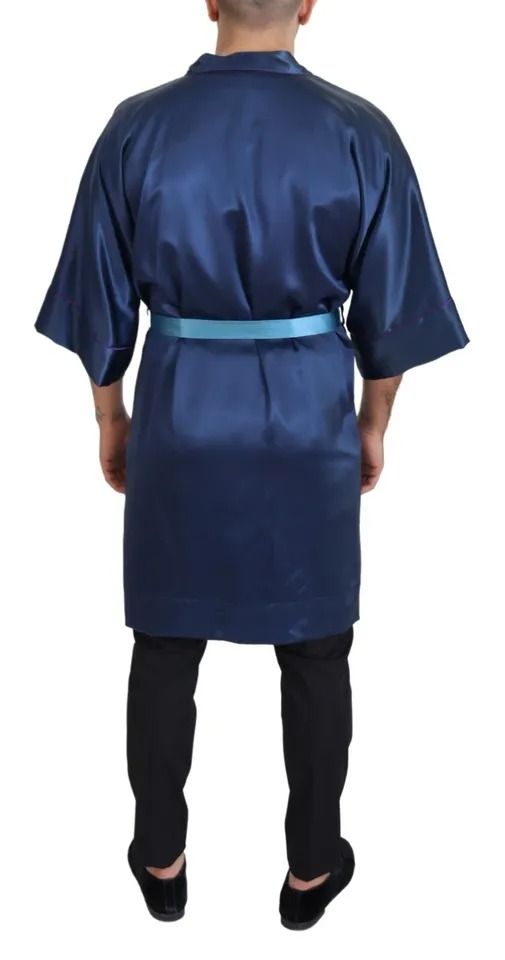 Satin Silk Waist Belt Robe Men's Jacket (Pre-Owned) - Dolce & Gabbana - Modalova