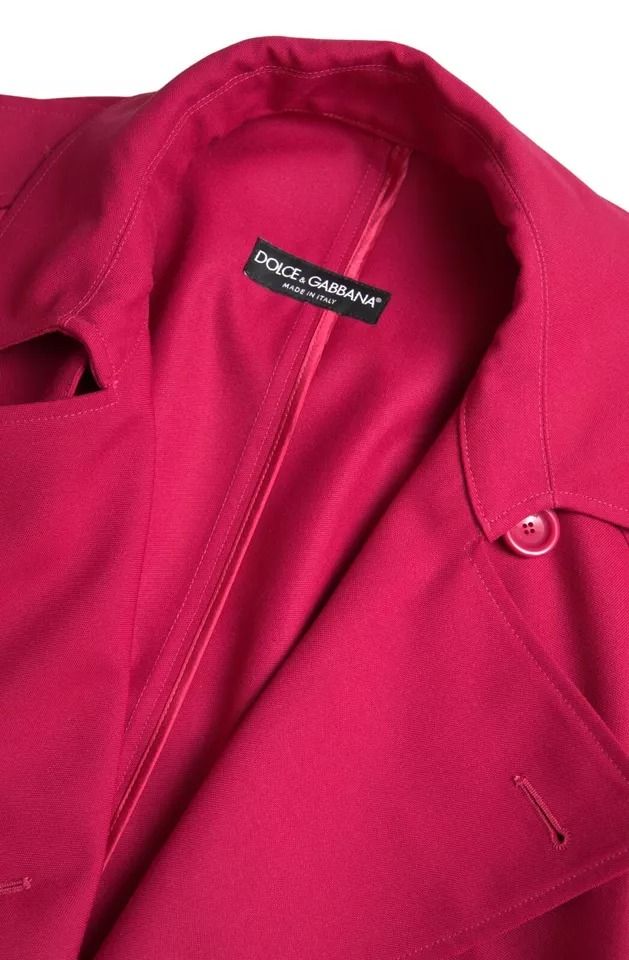 Dark Double Breasted Trench Coat Women's Jacket (Pre-Owned) - Dolce & Gabbana - Modalova
