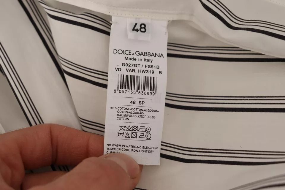 Striped Cotton Robe Coat Wrap Men's Jacket (Pre-Owned) - Dolce & Gabbana - Modalova