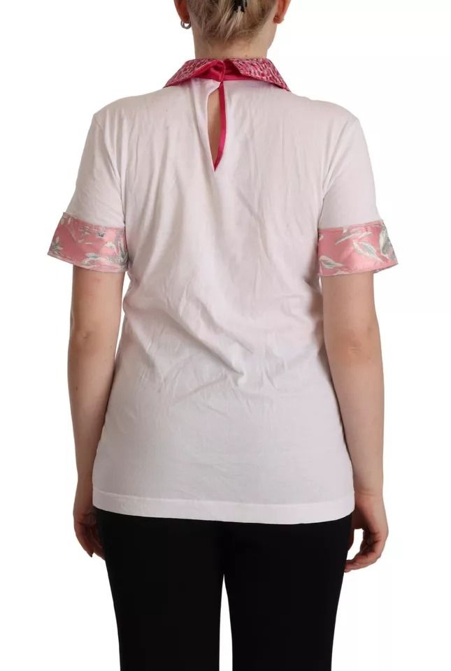 Sartoria T-shirt Button Wide Collar Women's Top (Pre-Owned) - Dolce & Gabbana - Modalova
