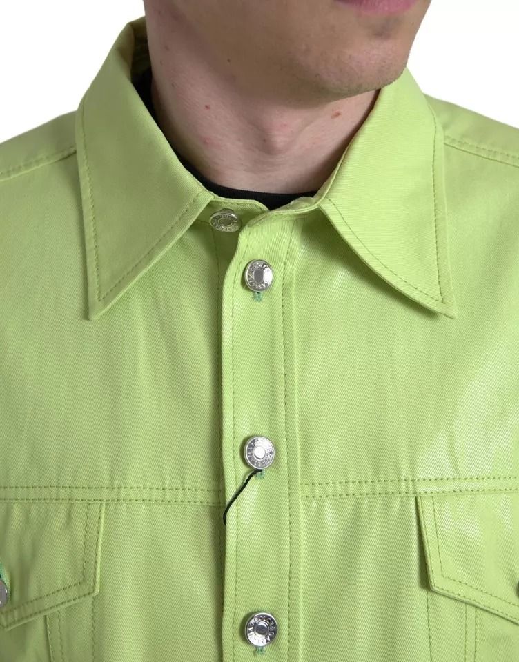 Cotton Collared Casual Button Down Men's Shirt (Pre-Owned) - Dolce & Gabbana - Modalova