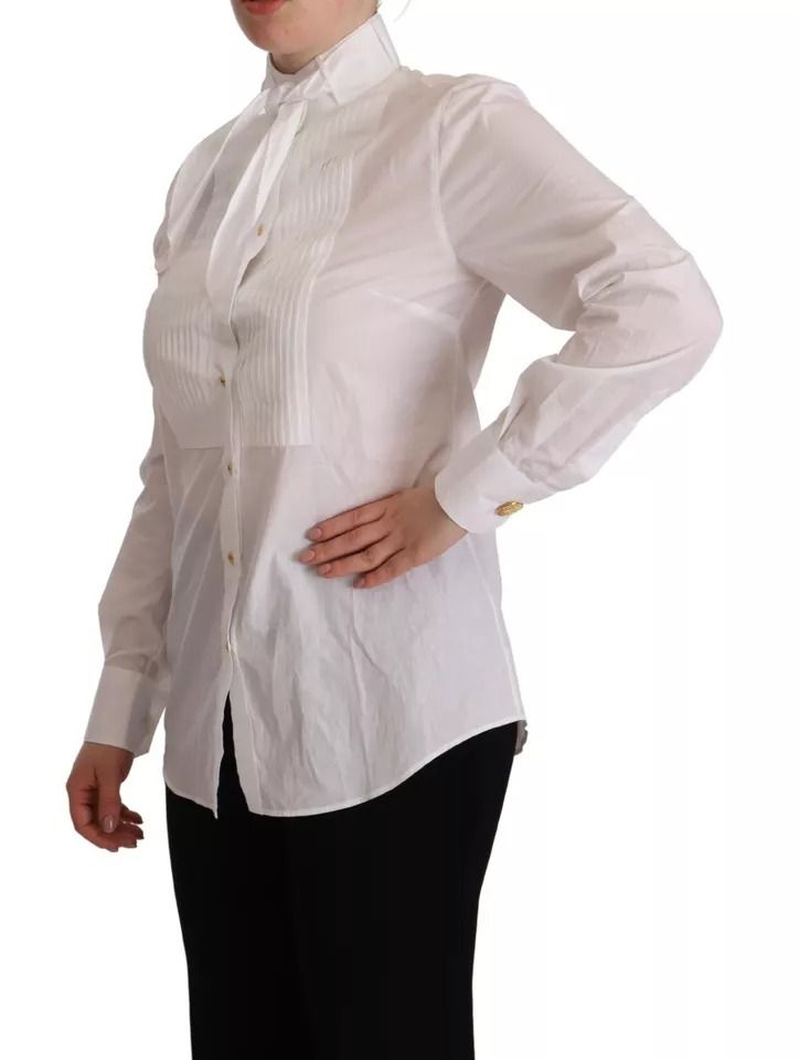 Cotton Collared Long Sleeves Formal Shirt Women's Top (Pre-Owned) - Dolce & Gabbana - Modalova