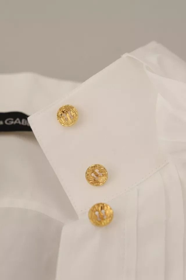 Cotton Collared Long Sleeves Formal Shirt Women's Top (Pre-Owned) - Dolce & Gabbana - Modalova