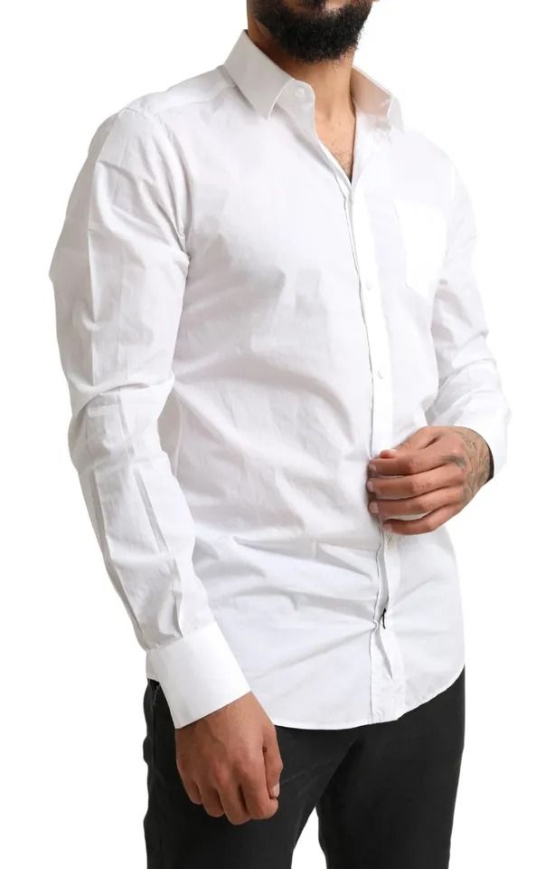 GOLD Formal Cotton Tuxedo Dress Men's Shirt (Pre-Owned) - Dolce & Gabbana - Modalova