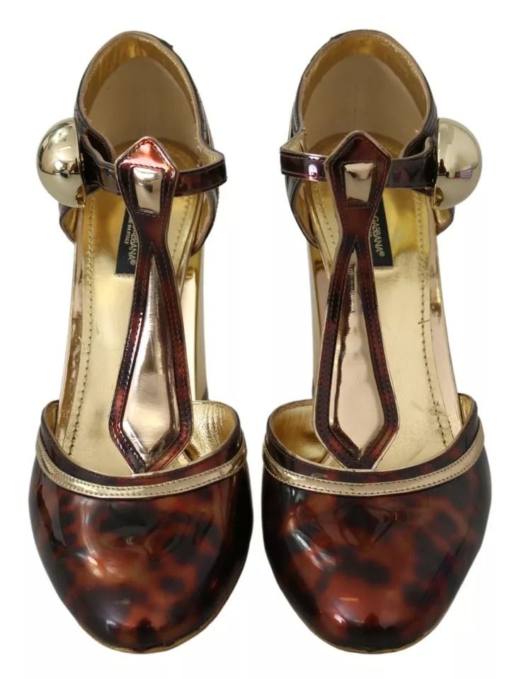 Leopard T-strap Pumps Sandals Women's Shoes (Pre-Owned) - Dolce & Gabbana - Modalova