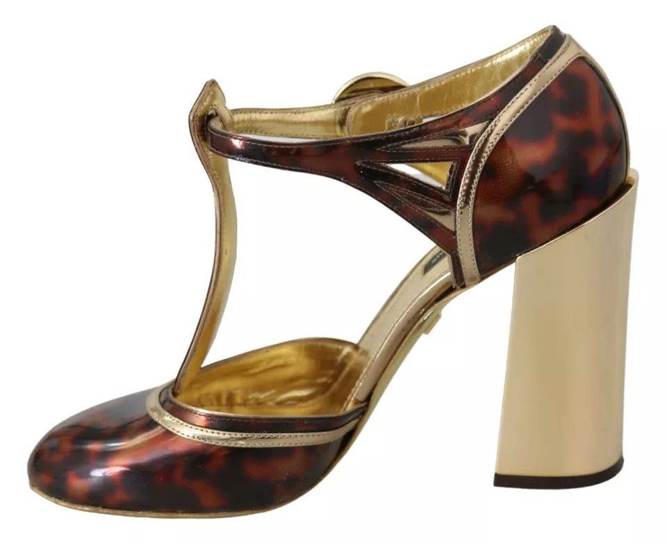 Leopard T-strap Pumps Sandals Women's Shoes (Pre-Owned) - Dolce & Gabbana - Modalova