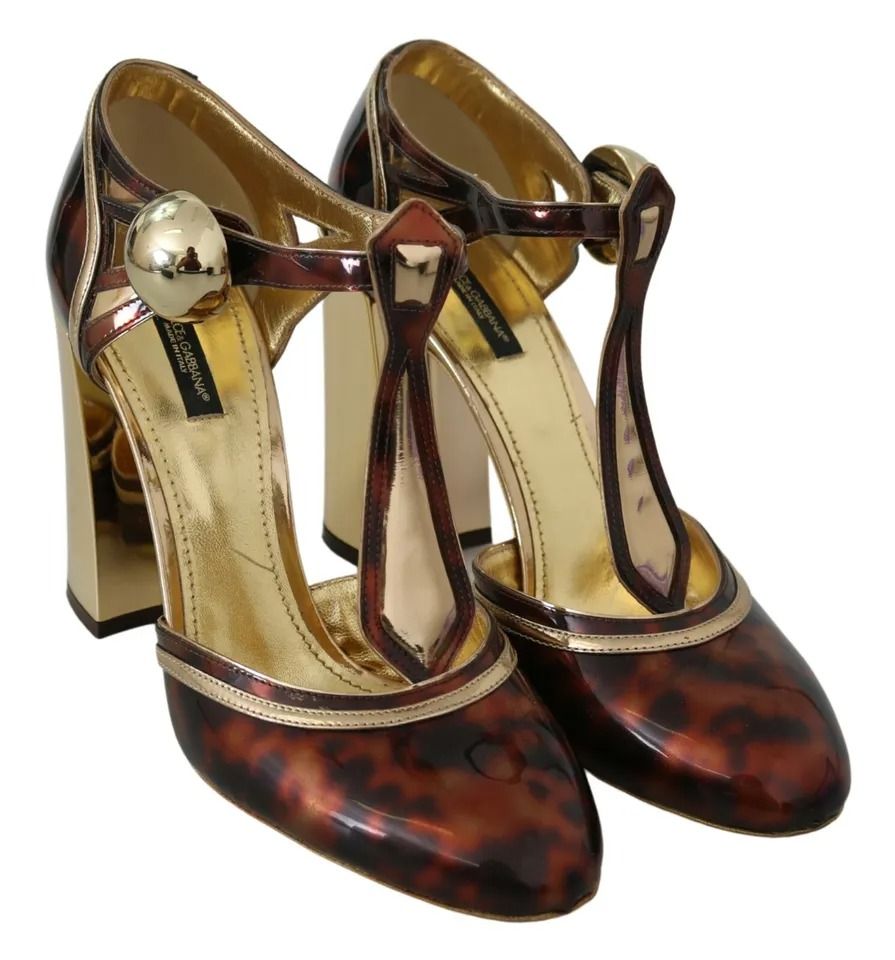 Leopard T-strap Pumps Sandals Women's Shoes (Pre-Owned) - Dolce & Gabbana - Modalova