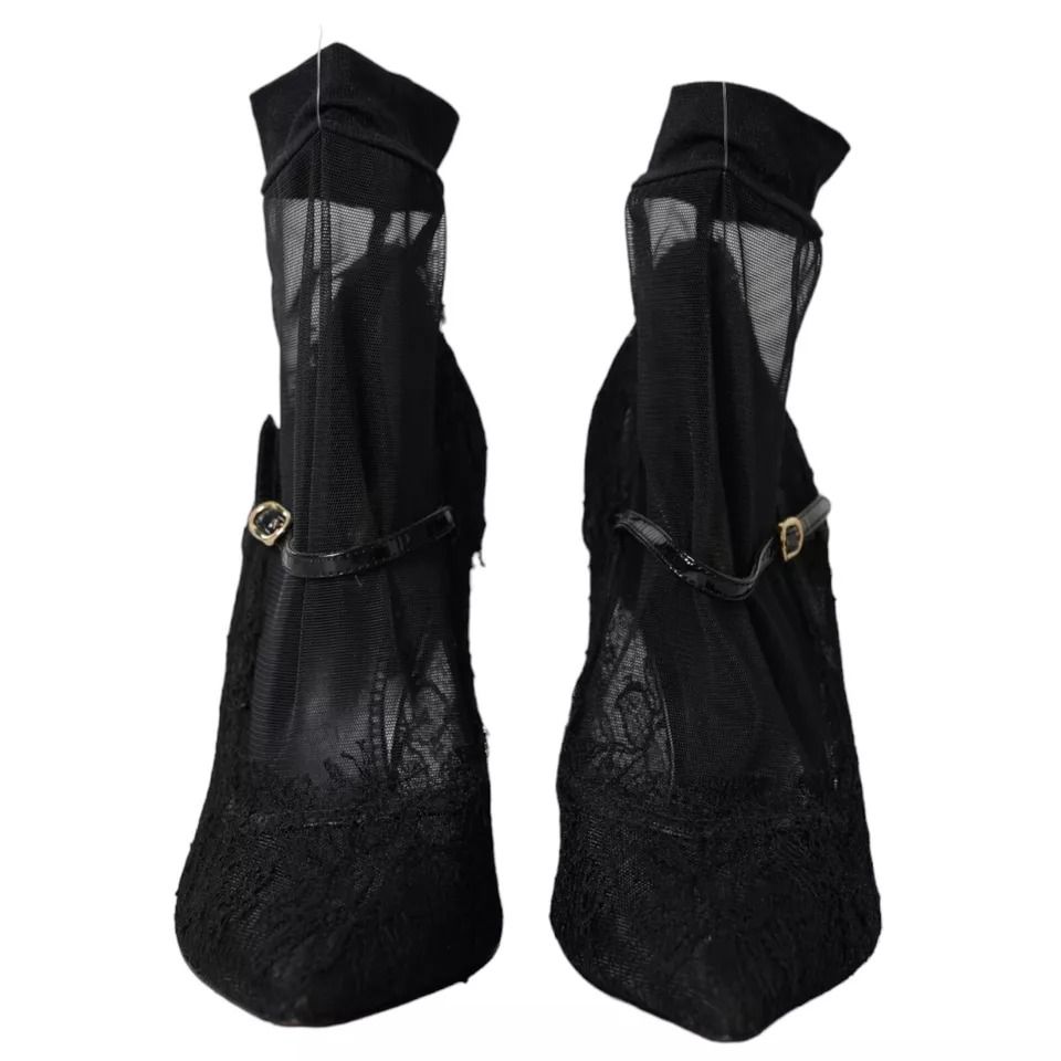 Tulle Stretch Boots Pumps Women's Shoes (Pre-Owned) - Dolce & Gabbana - Modalova