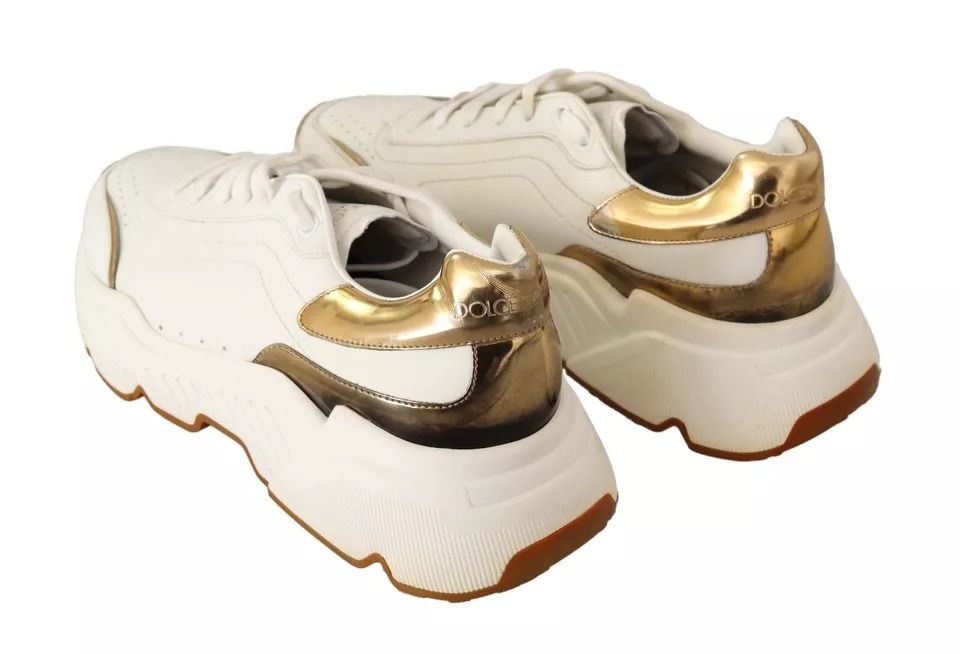Gold Leather Sport DAYMASTER Sneakers Men's Shoes (Pre-Owned) - Dolce & Gabbana - Modalova