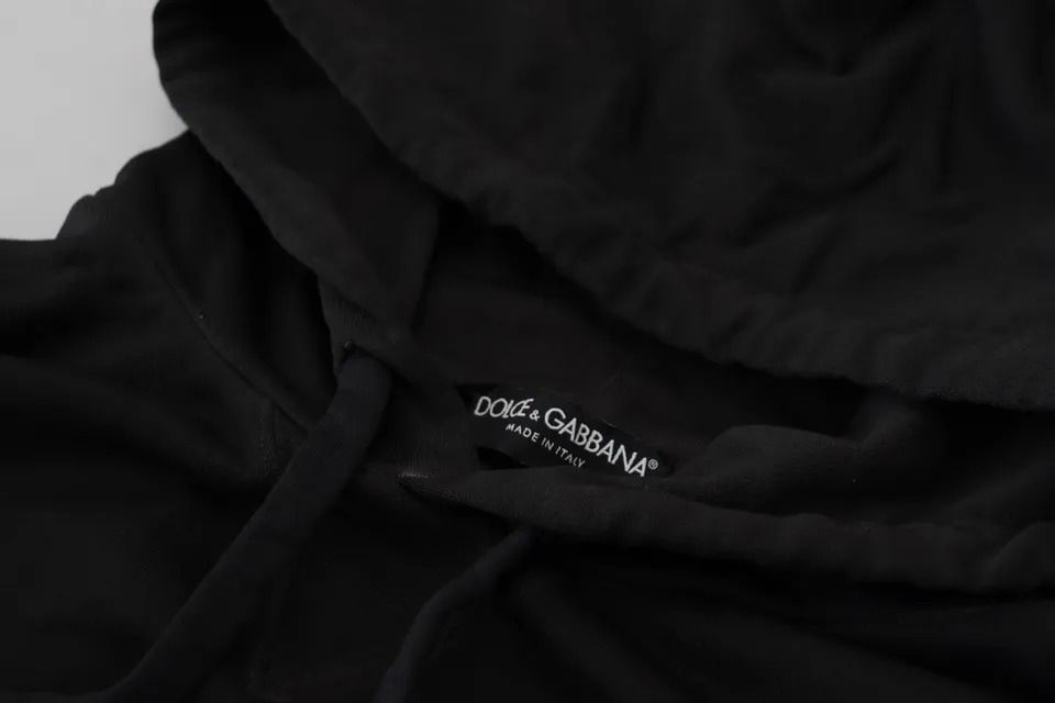 Cotton Logo Hooded Sweatshirt Men's Sweater - Dolce & Gabbana - Modalova