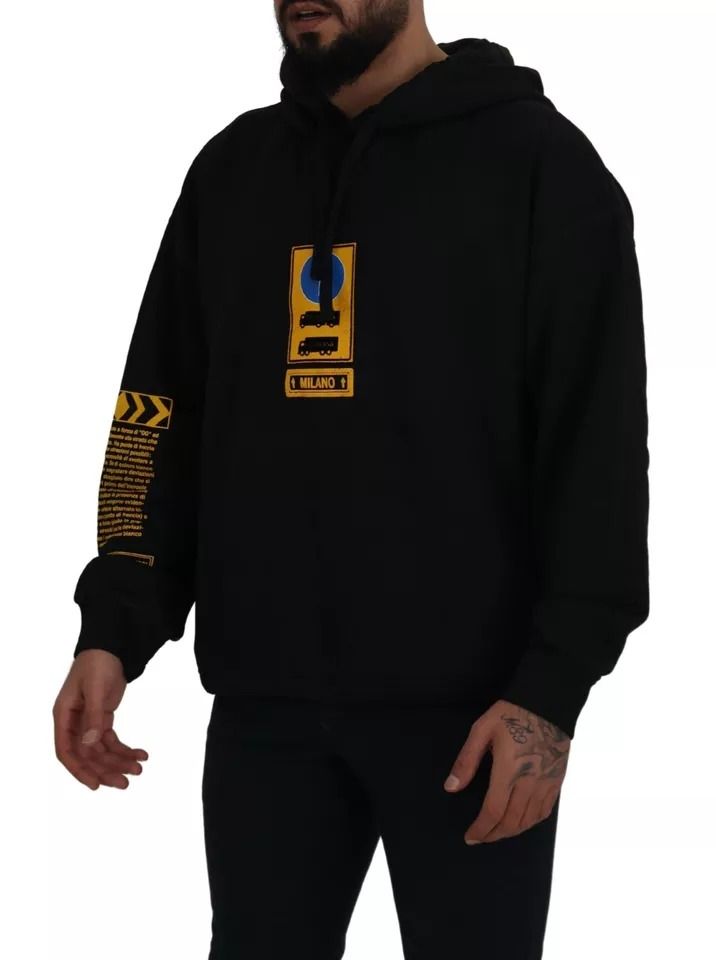 Cotton Logo Hooded Sweatshirt Men's Sweater - Dolce & Gabbana - Modalova