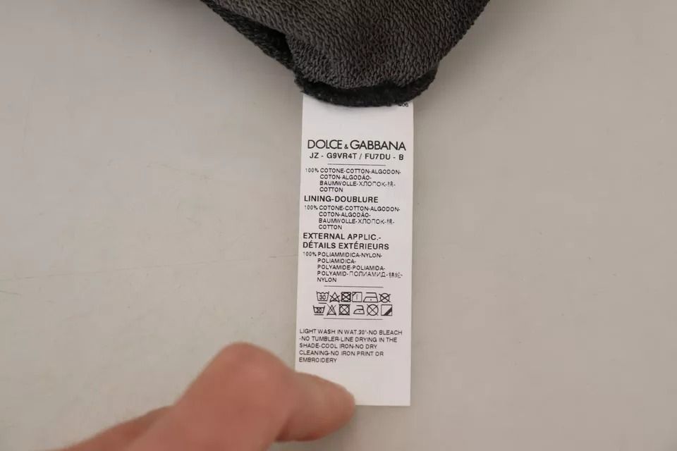 Cotton Logo Hooded Sweatshirt Men's Sweater - Dolce & Gabbana - Modalova