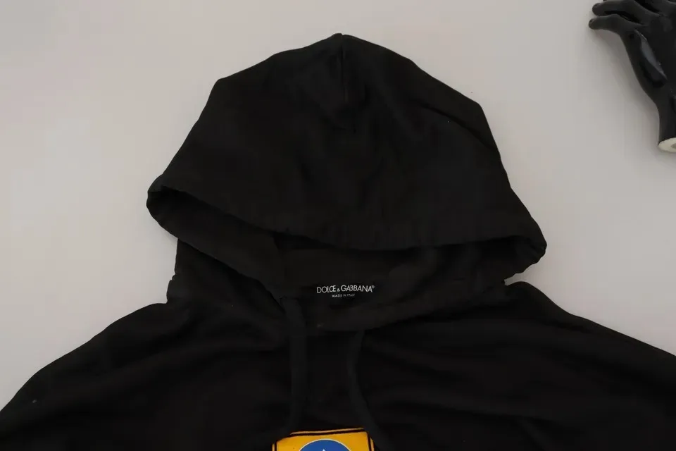 Cotton Logo Hooded Sweatshirt Men's Sweater - Dolce & Gabbana - Modalova