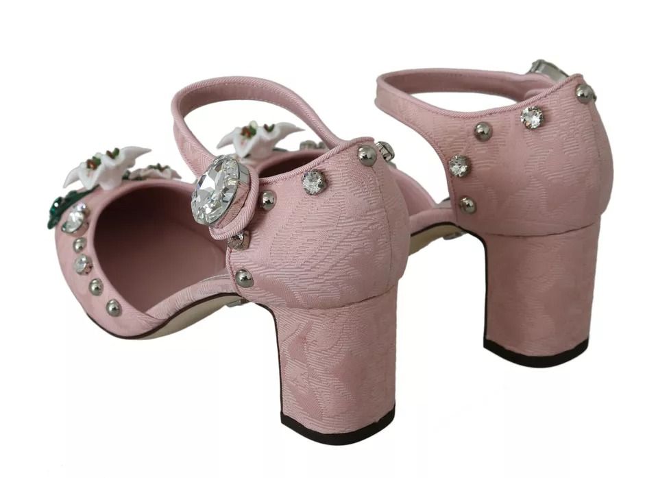 Brocade Crystal Lily Ankle Strap Women's Shoes (Pre-Owned) - Dolce & Gabbana - Modalova