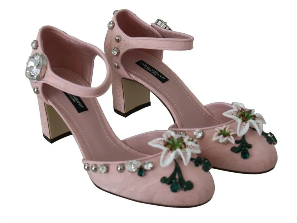 Brocade Crystal Lily Ankle Strap Women's Shoes (Pre-Owned) - Dolce & Gabbana - Modalova