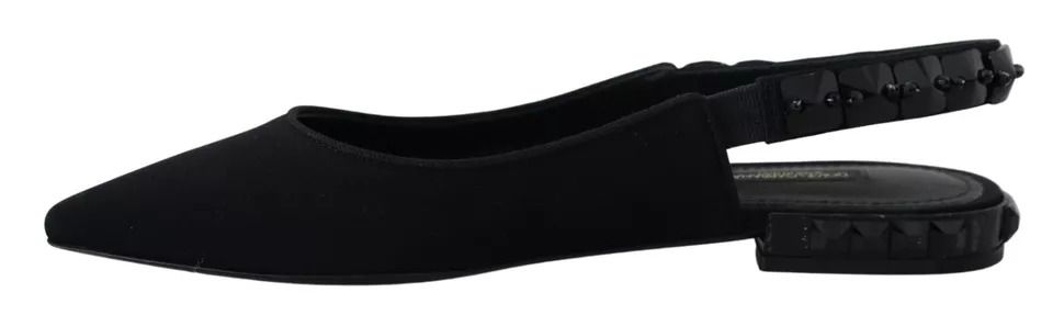 Flats Crystal Slingback Charmeuse Women's Shoes (Pre-Owned) - Dolce & Gabbana - Modalova
