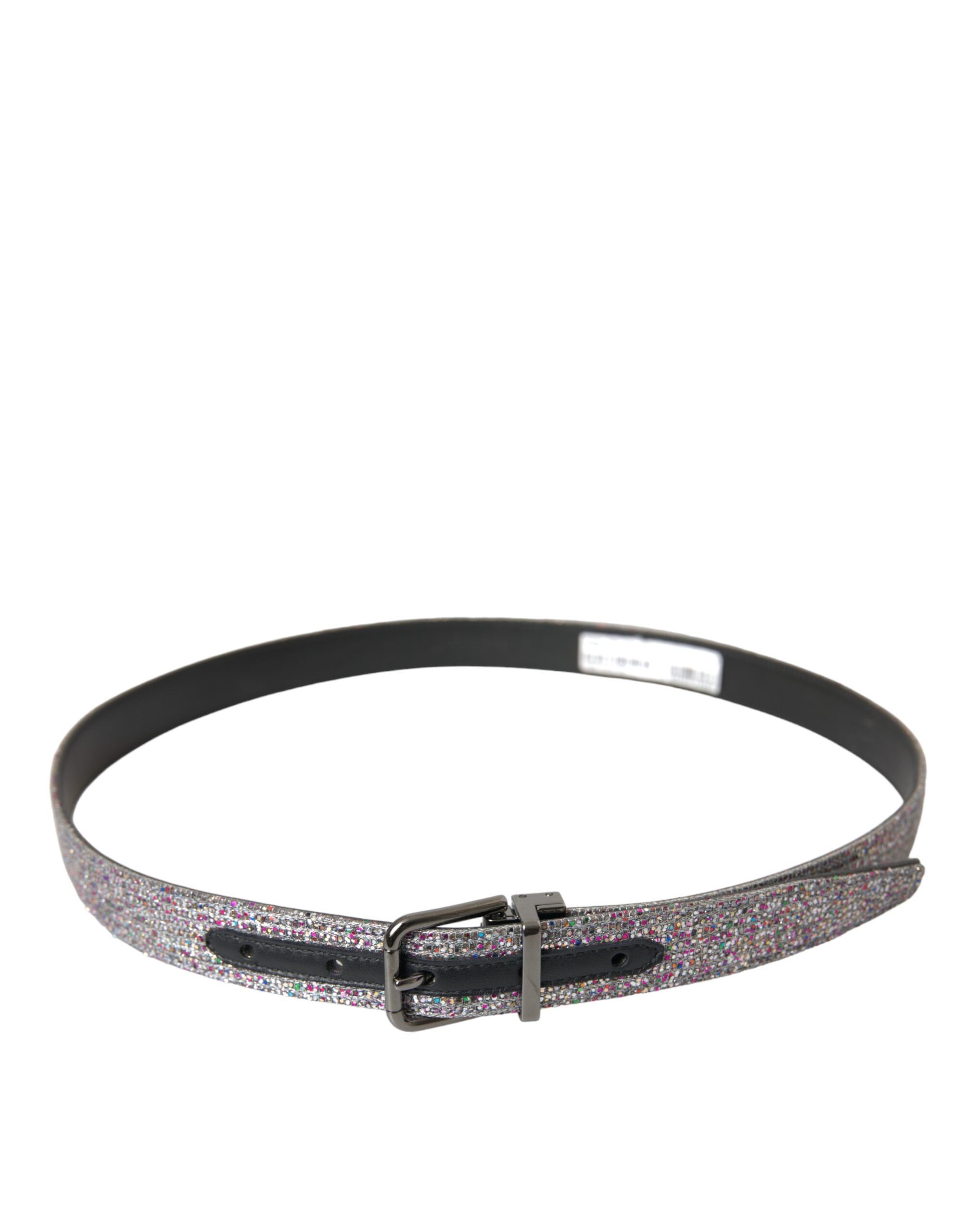 Embellished Silver Metal Buckle Men's Belt - Dolce & Gabbana - Modalova