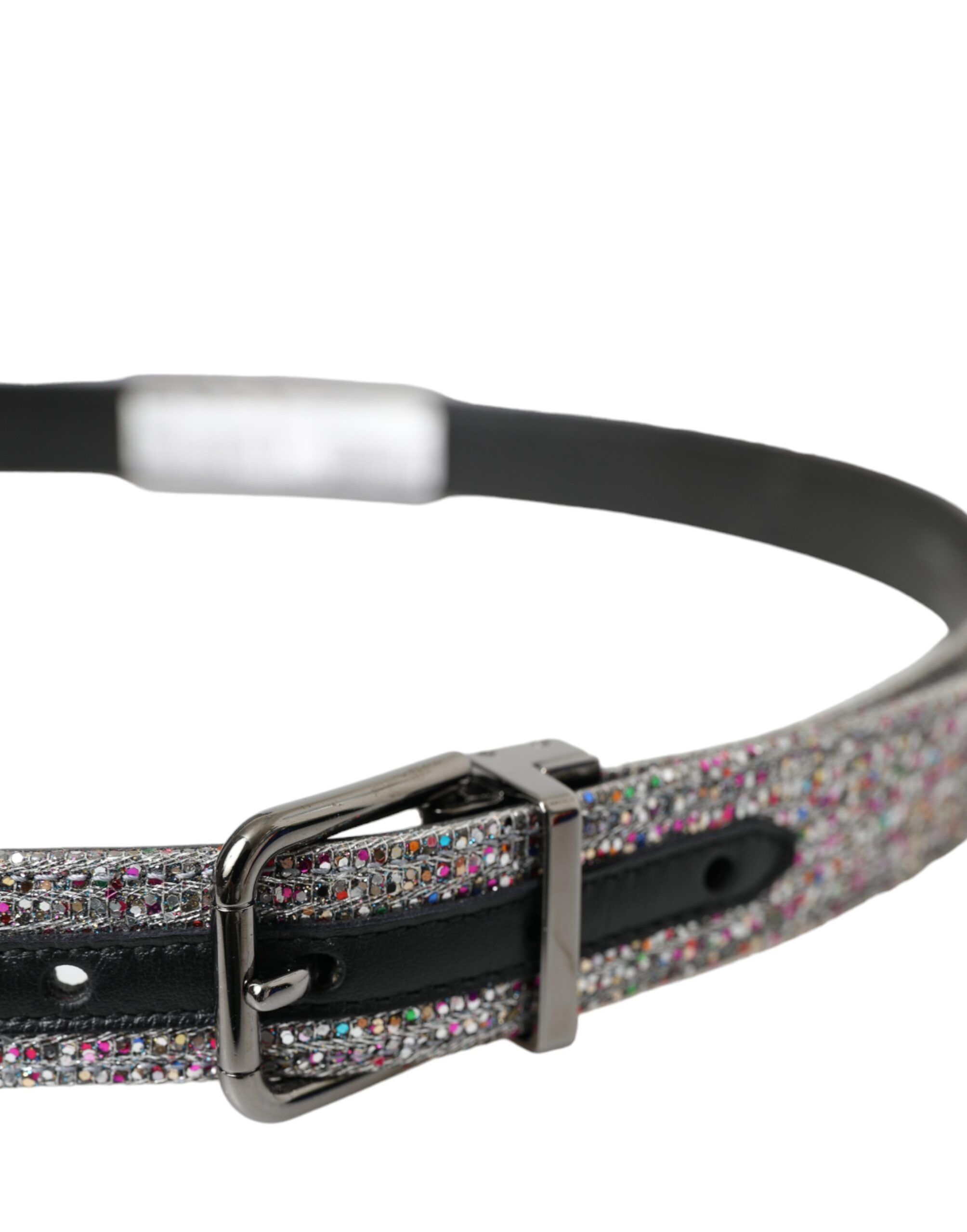 Embellished Silver Metal Buckle Men's Belt - Dolce & Gabbana - Modalova