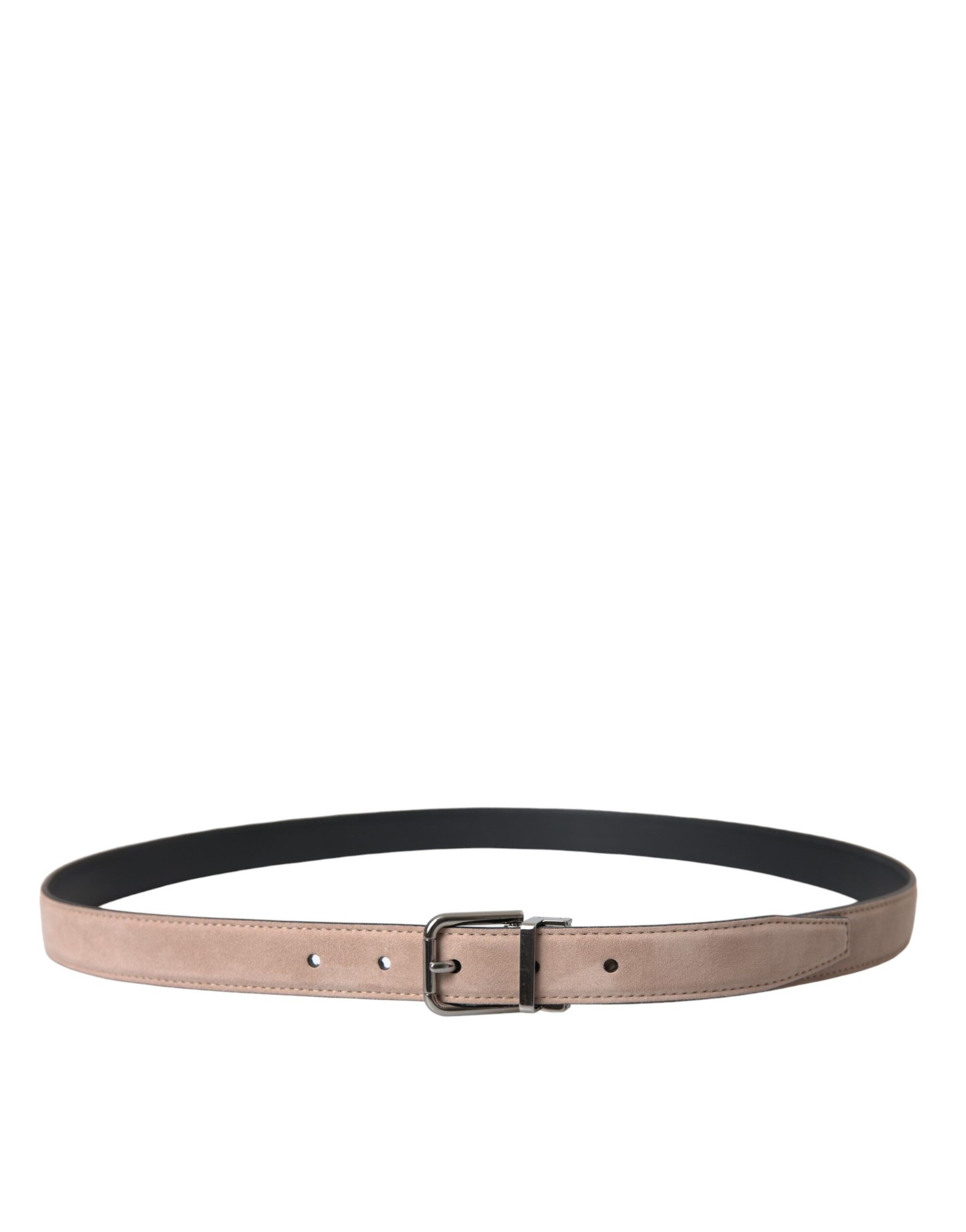 Suede Leather Silver Buckle Belt Men's Men - Dolce & Gabbana - Modalova