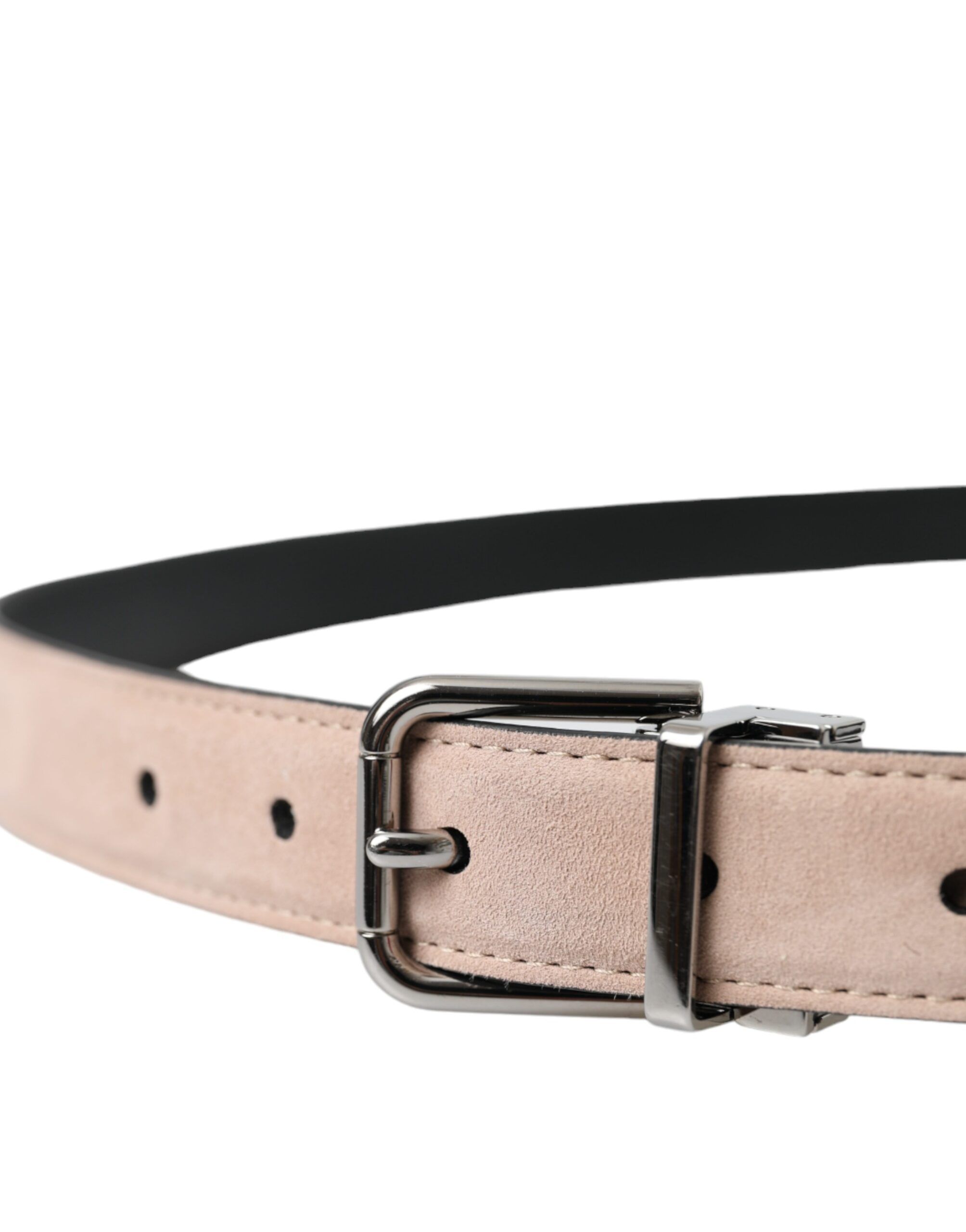 Suede Leather Silver Buckle Belt Men's Men - Dolce & Gabbana - Modalova