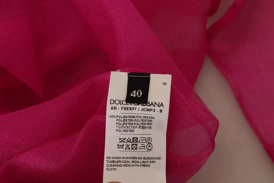 Fuchsia Polyester Crewneck Pullover Women's Sweater (Pre-Owned) - Dolce & Gabbana - Modalova
