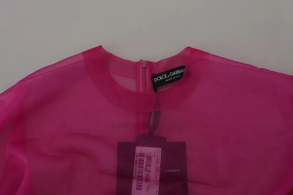 Fuchsia Polyester Crewneck Pullover Women's Sweater (Pre-Owned) - Dolce & Gabbana - Modalova