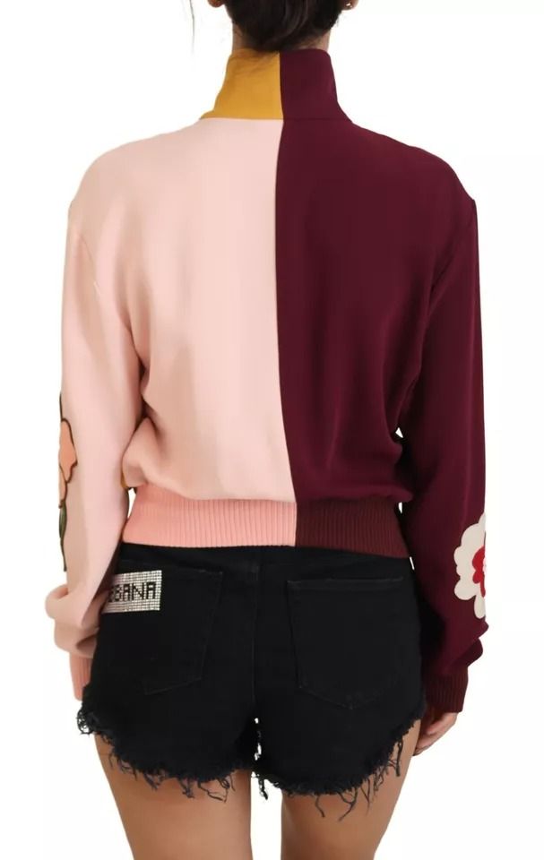 Floral Viscose Full Zip Women's Sweater (Pre-Owned) - Dolce & Gabbana - Modalova