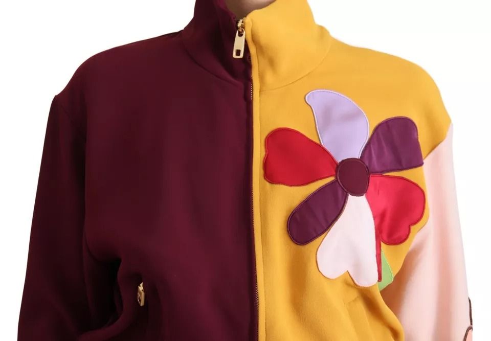 Floral Viscose Full Zip Women's Sweater (Pre-Owned) - Dolce & Gabbana - Modalova