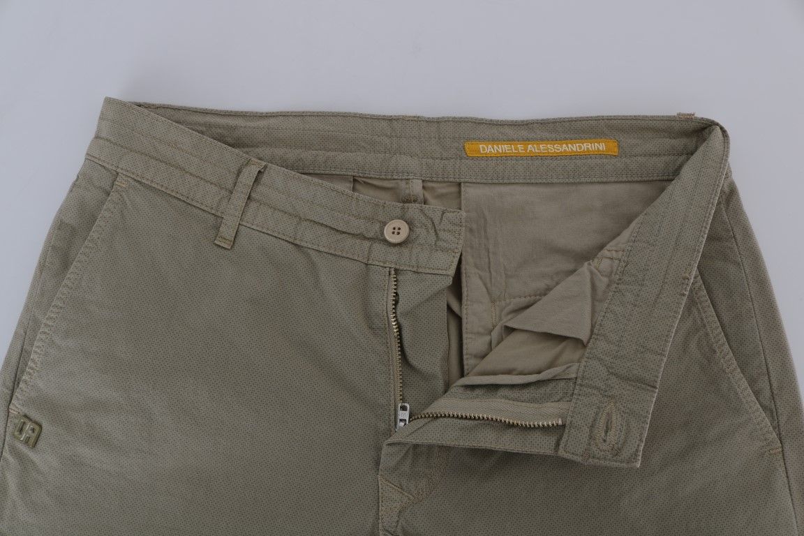 Cotton Stretch Slim Fit Men's Chinos - Daniele Alessandrini - Modalova