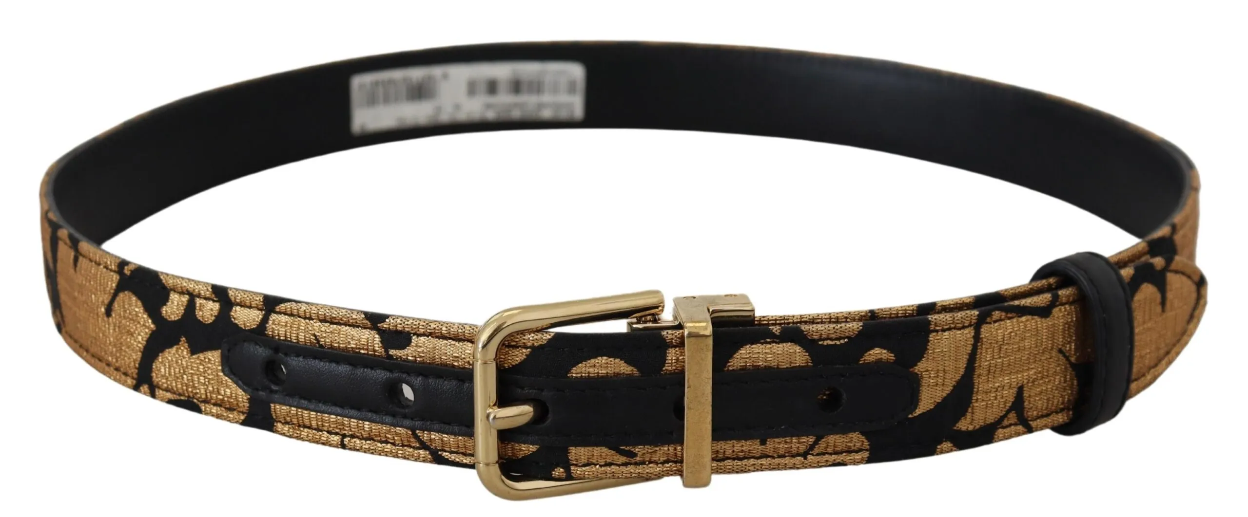 Jacquard Leather Logo Buckle Women's Belt - Dolce & Gabbana - Modalova