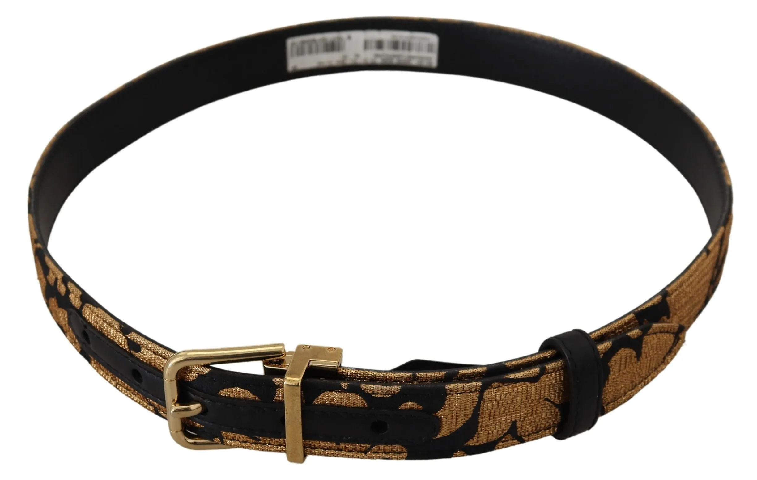 Jacquard Leather Logo Buckle Women's Belt - Dolce & Gabbana - Modalova