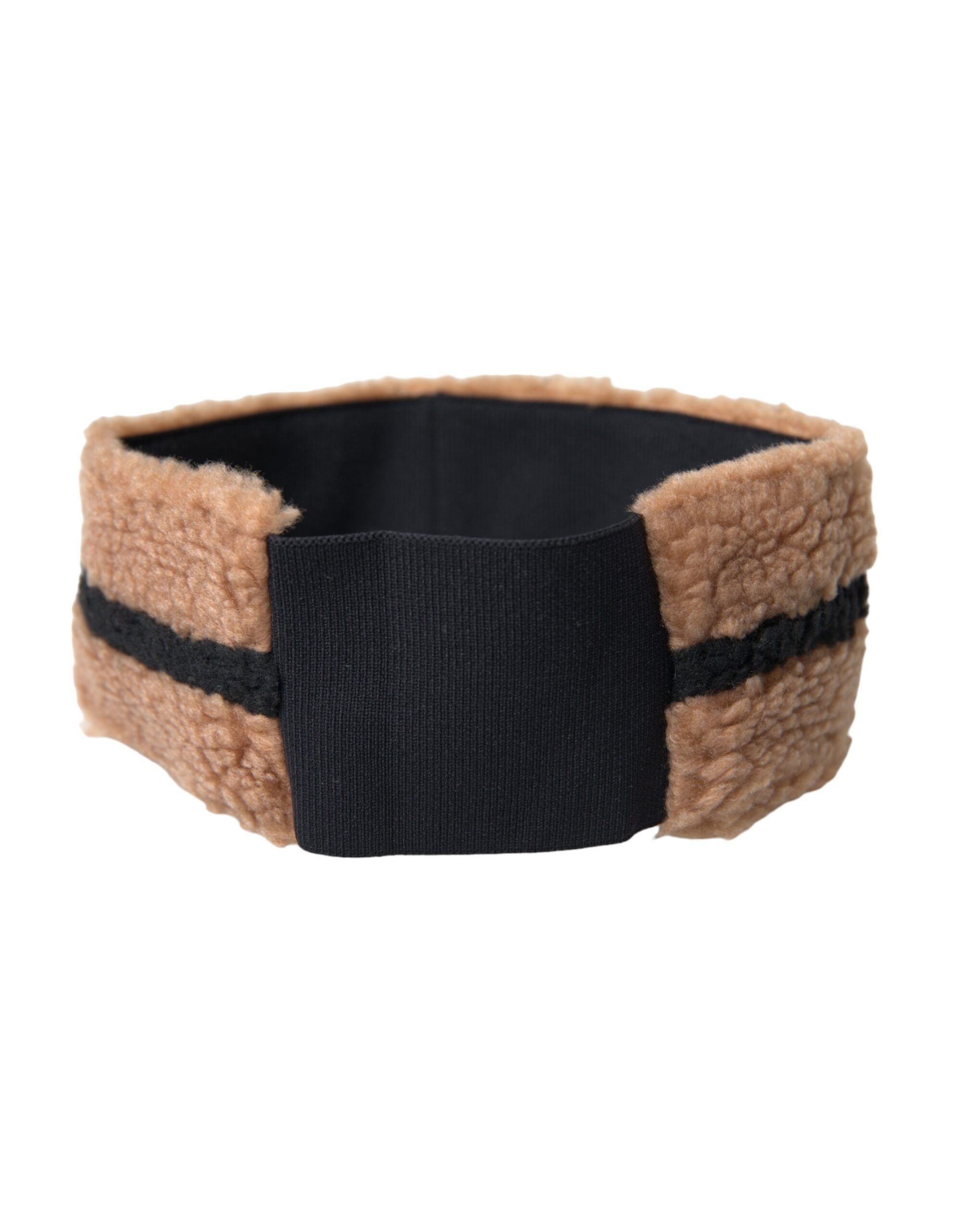 Brown Black Fleece Wool Head Band Hat Men's Men - Dolce & Gabbana - Modalova