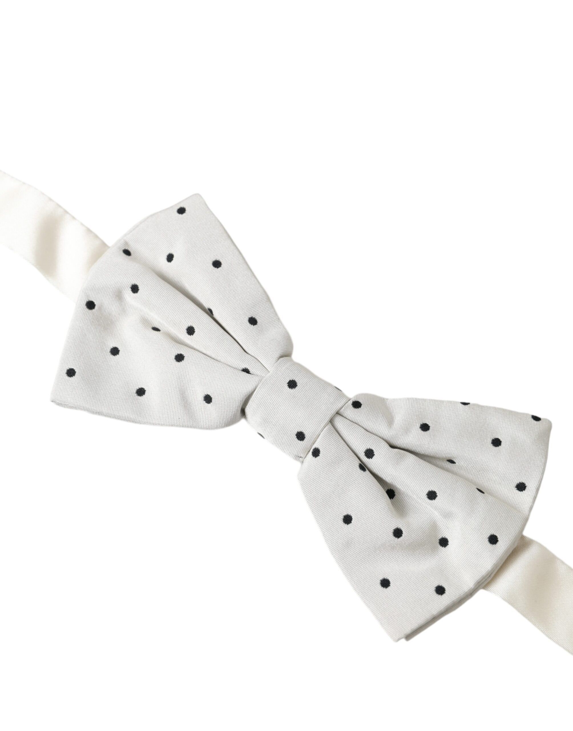 Black Polka Dot Polyester Bow Tie Men's Men - Dolce & Gabbana - Modalova