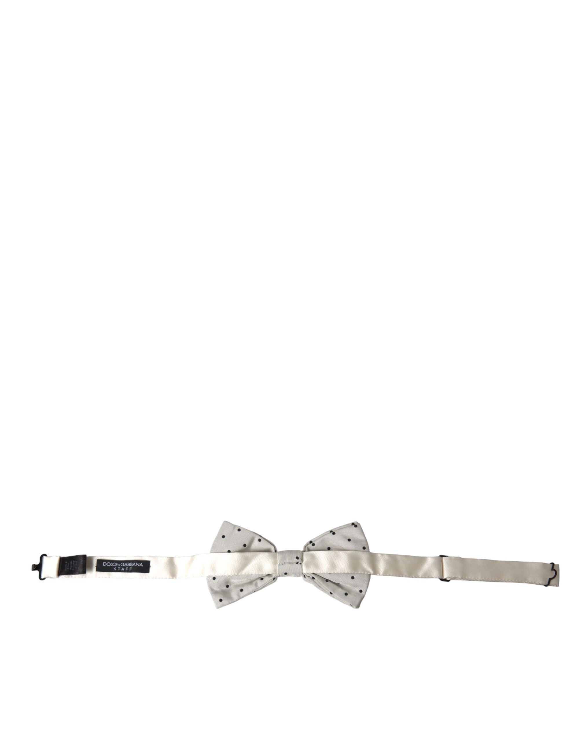 Black Polka Dot Polyester Bow Tie Men's Men - Dolce & Gabbana - Modalova