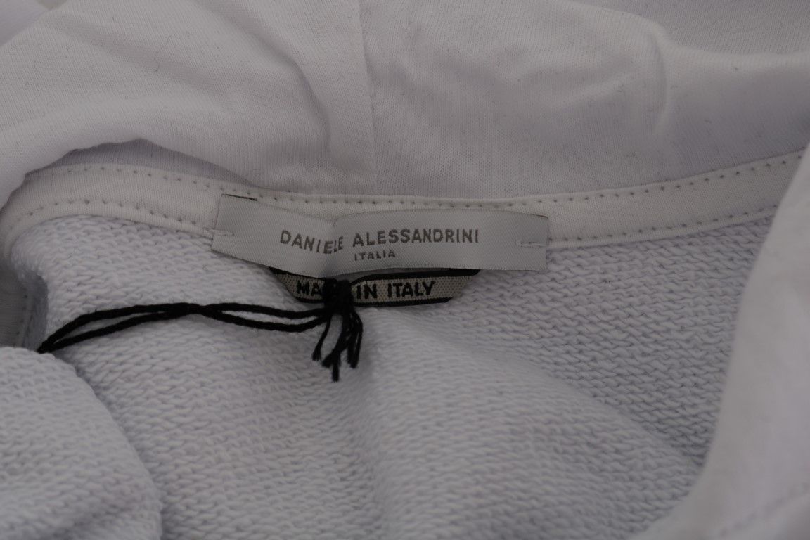 Pullover Hodded Cotton Men's Sweater - Daniele Alessandrini - Modalova