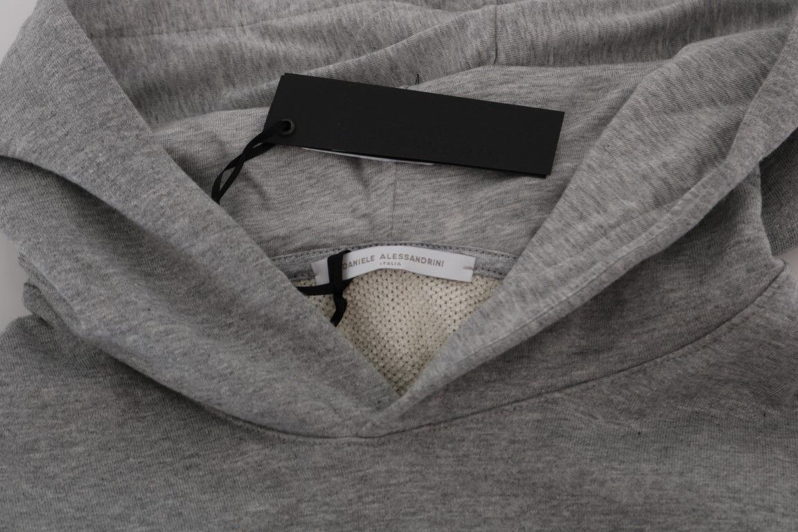 Pullover Hodded Cotton Men's Sweater - Daniele Alessandrini - Modalova
