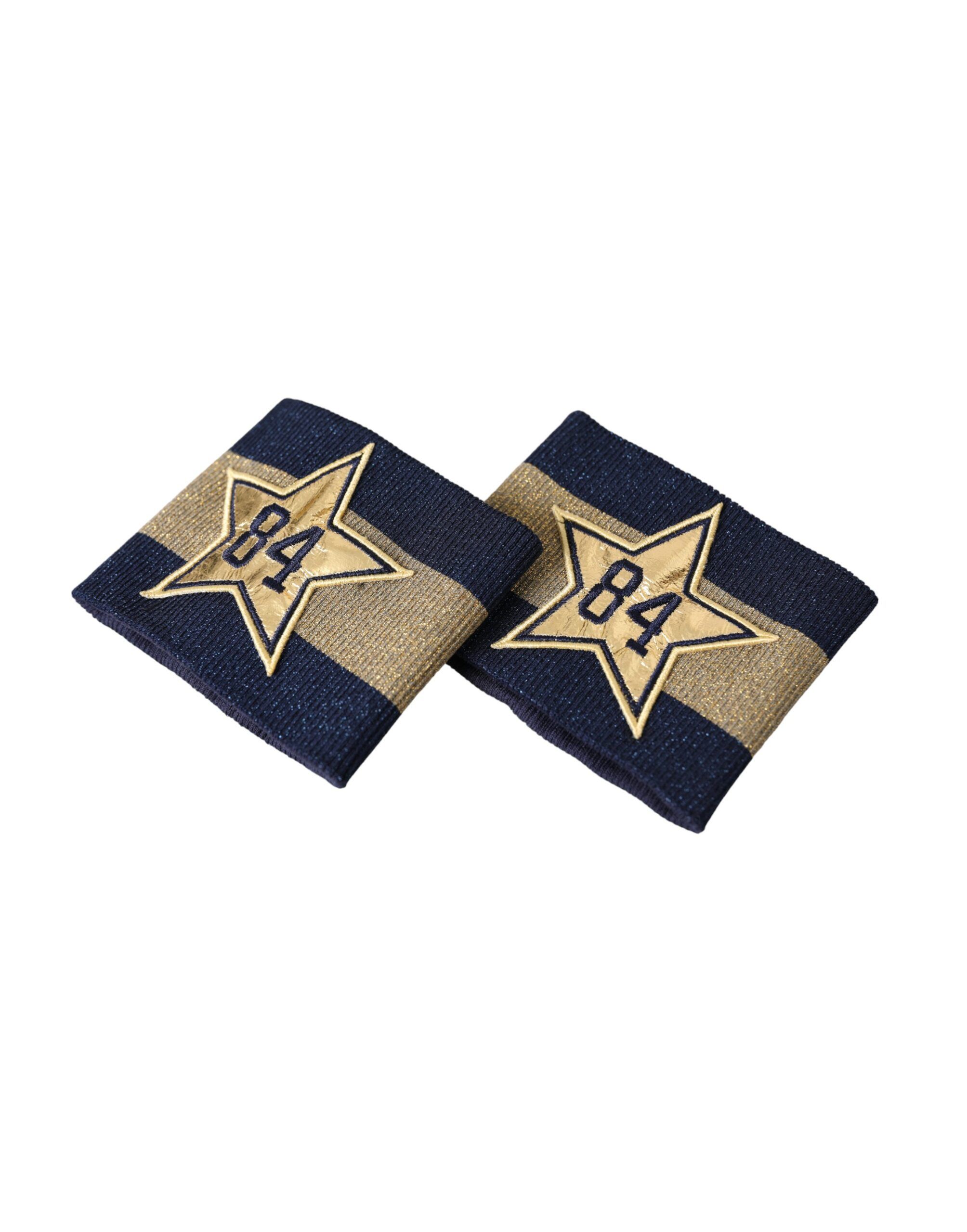 Black Gold Logo Star 84 Viscose Men's Wristband - Dolce & Gabbana - Modalova