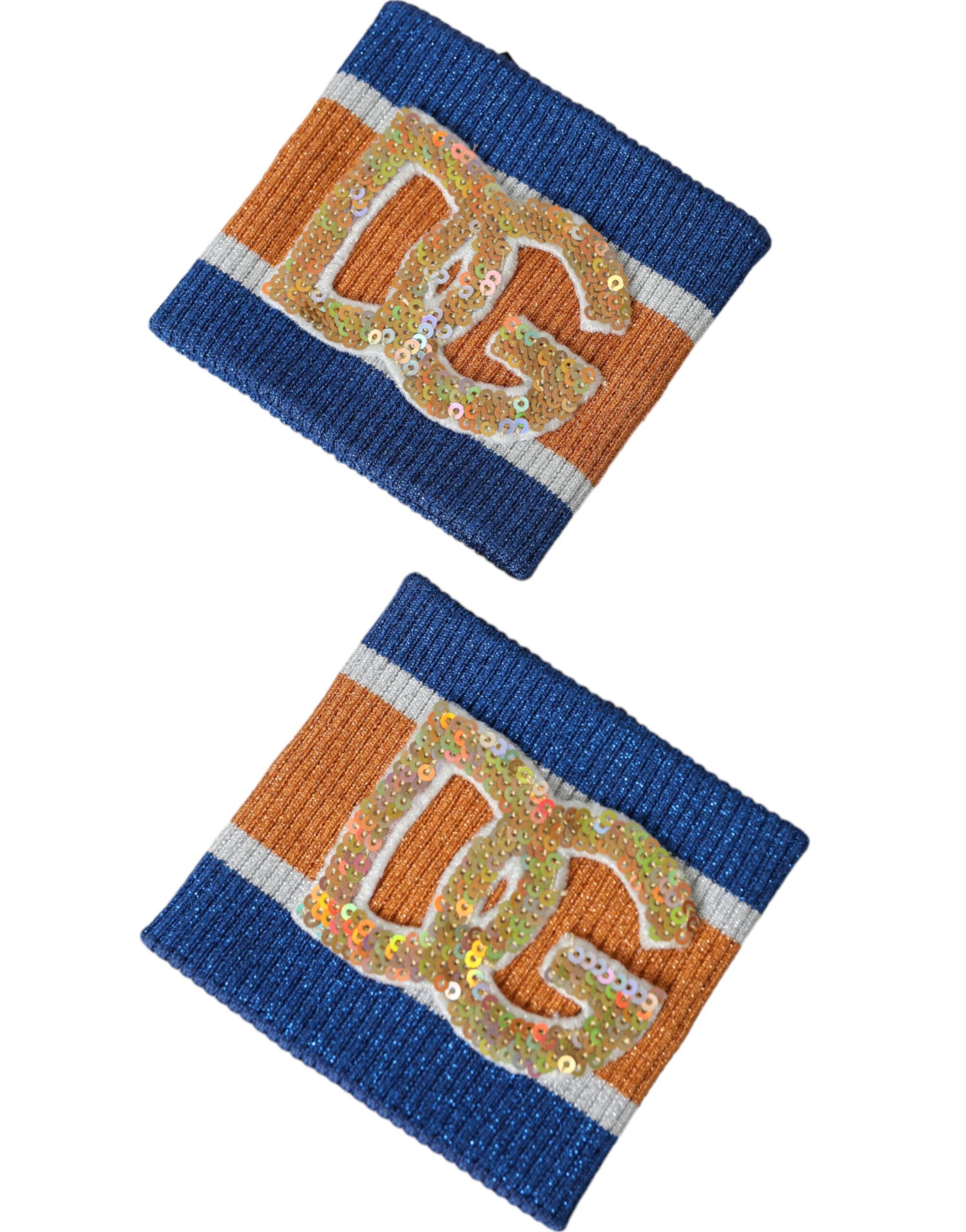 Logo Sequin Viscose Men's Wristband - Dolce & Gabbana - Modalova