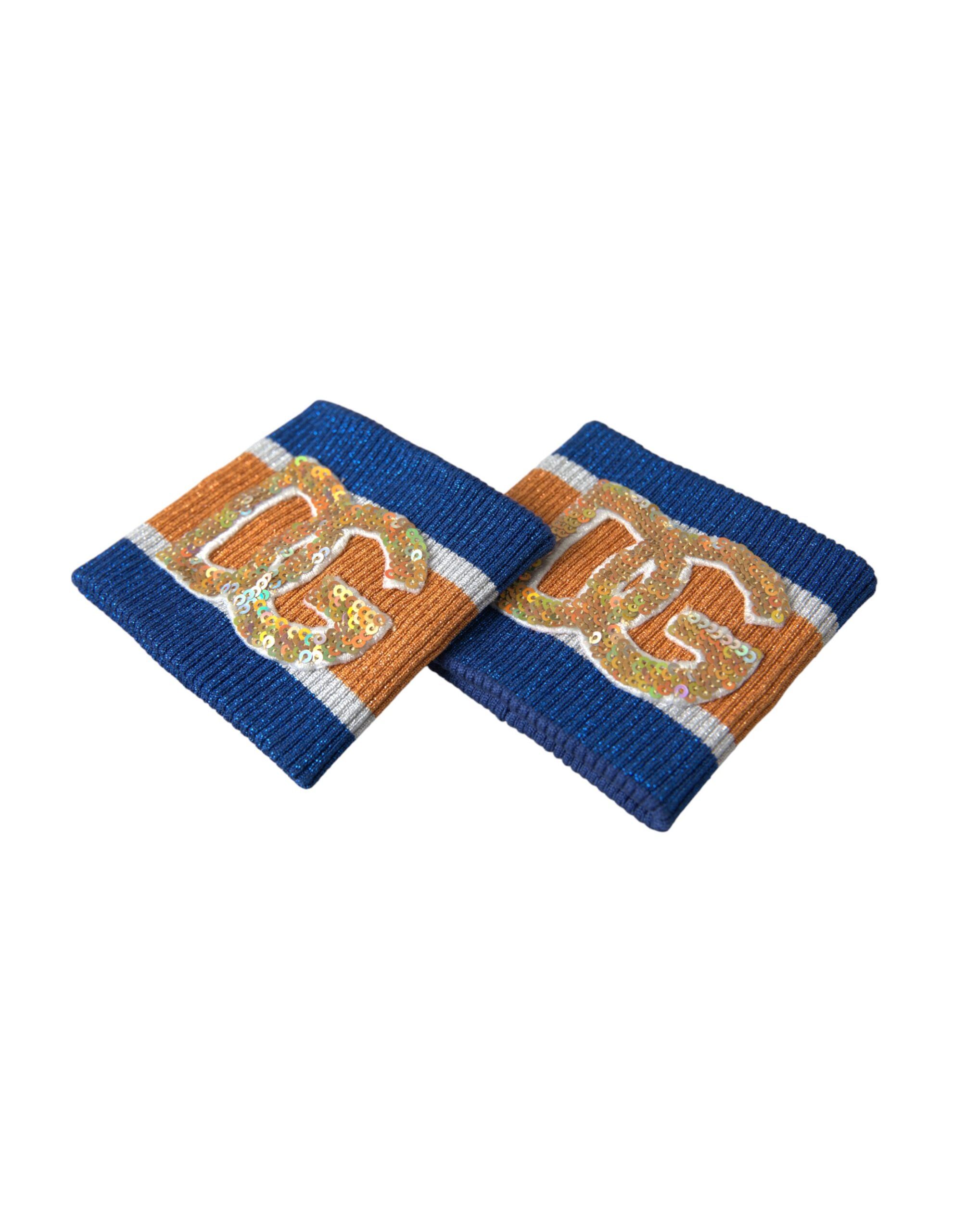 Logo Sequin Viscose Men's Wristband - Dolce & Gabbana - Modalova