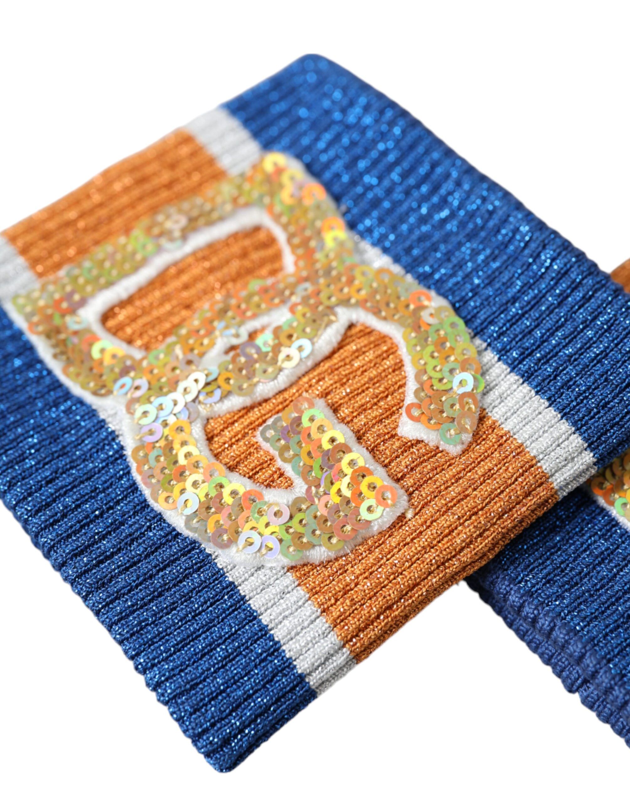 Logo Sequin Viscose Men's Wristband - Dolce & Gabbana - Modalova