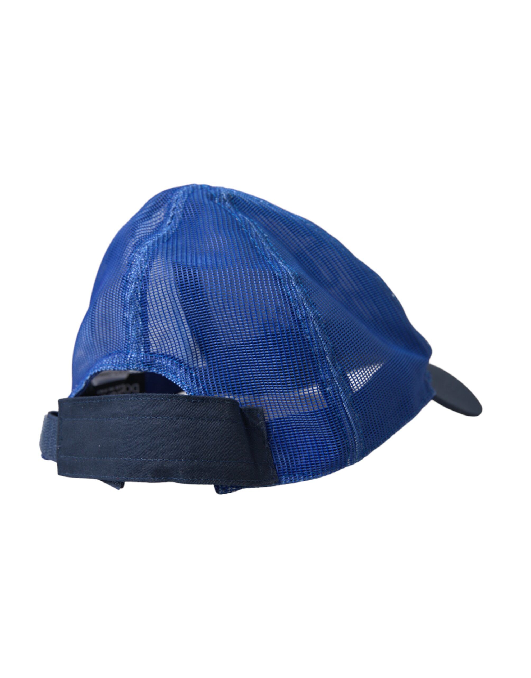 Blue White Black Italia Mesh Baseball Women's Hat - Dolce & Gabbana - Modalova